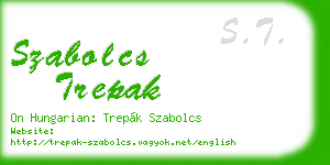 szabolcs trepak business card
